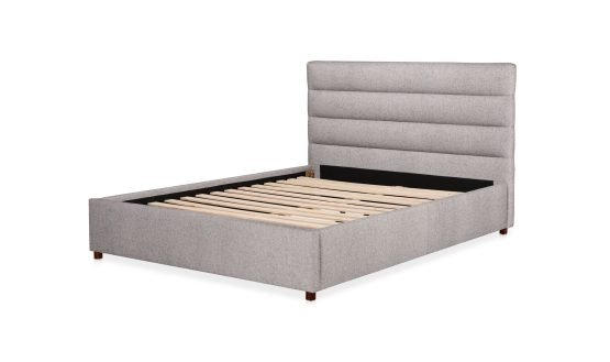 TAKIO KING BED LIGHT GREY - Image 3