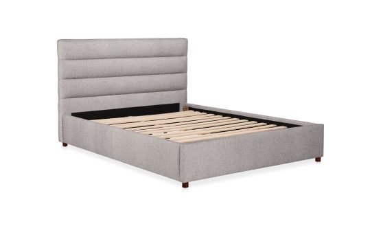 TAKIO KING BED LIGHT GREY - Image 5