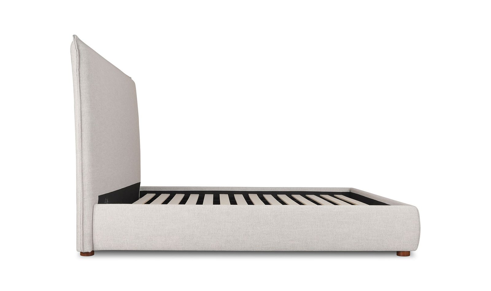 LUZON KING BED TALL HEADBOARD LIGHT GREY - Image 4