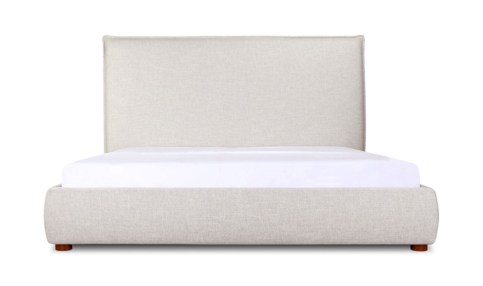 LUZON KING BED TALL HEADBOARD LIGHT GREY - Image 5