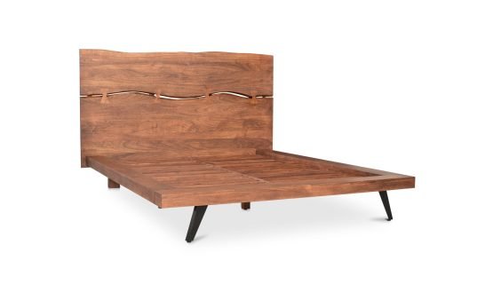 MADAGASCAR PLATFORM BED QUEEN BROWN - Image 2
