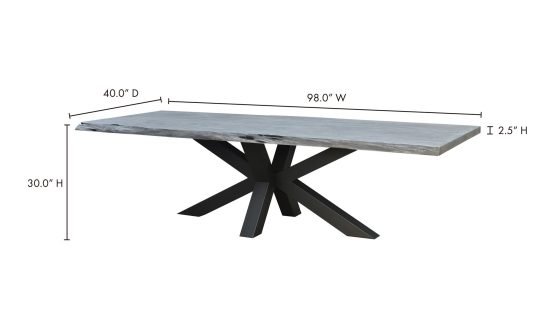 EDGE DINING TABLE LARGE LIGHT GREY - Image 6