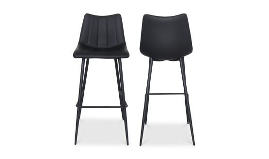 ALIBI BARSTOOL MATTE - SET OF TWO BLACK