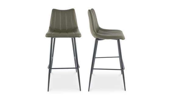 ALIBI BARSTOOL - SET OF TWO DARK GREEN