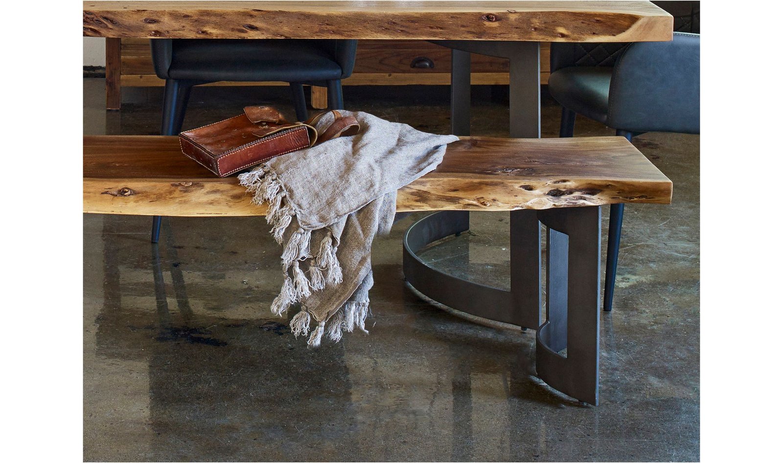 BENT BENCH LARGE BROWN - Image 4