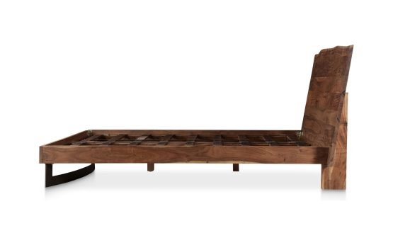 BENT QUEEN SIZE BED BROWN - Image 3