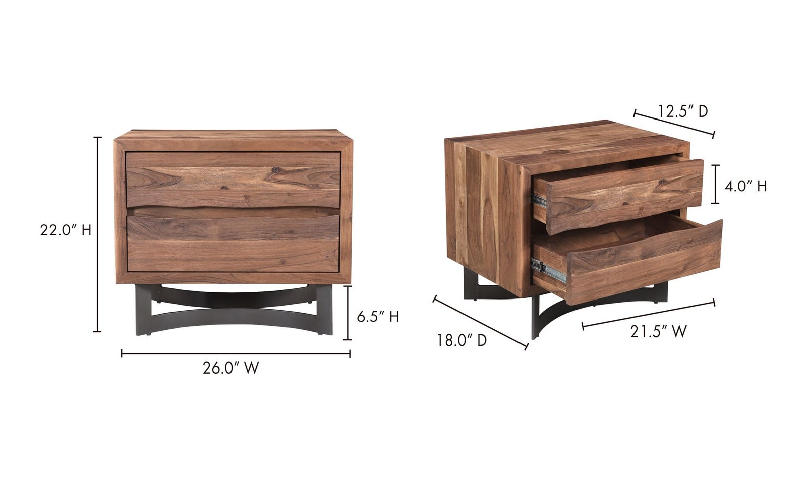 BENT NIGHTSTAND BROWN - Image 5
