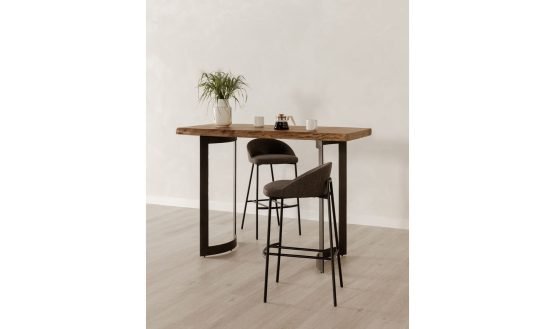 BENT BAR TABLE SMOKED BROWN - Image 2