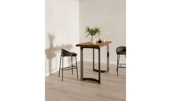 BENT BAR TABLE SMOKED BROWN - Image 3
