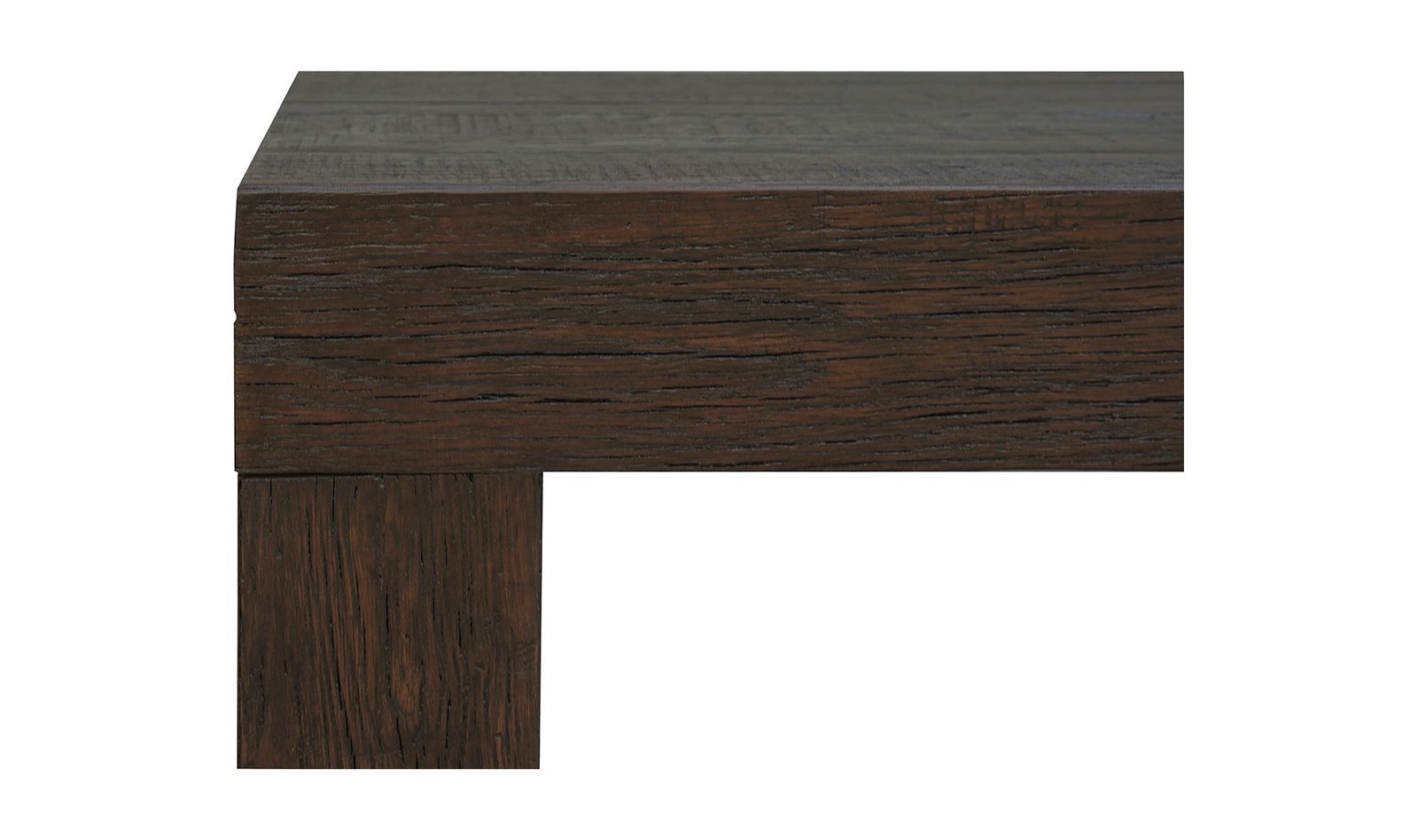 EVANDER DINING BENCH RUSTIC BROWN - Image 4