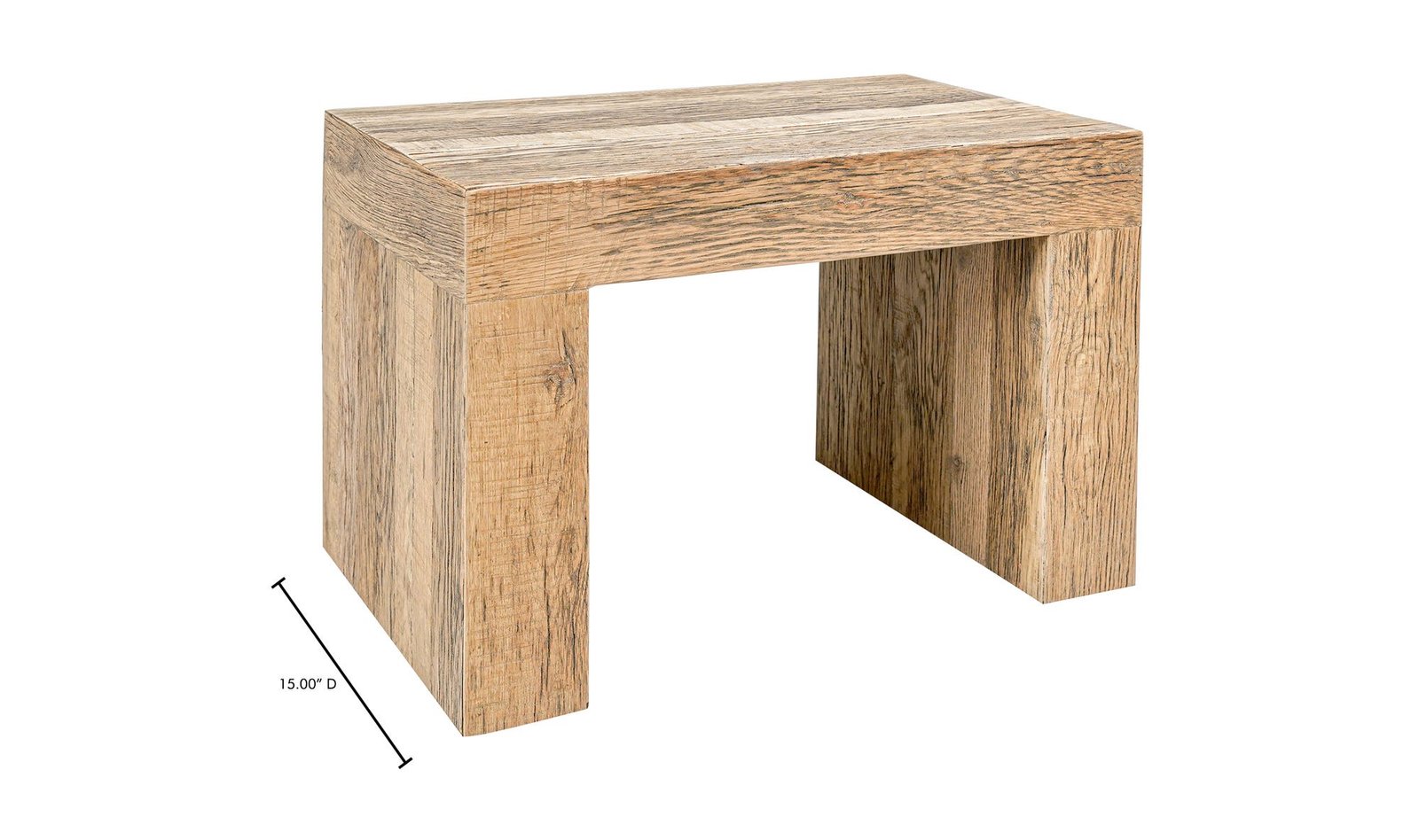 EVANDER DINING STOOL NATURAL AGED OAK - Image 3