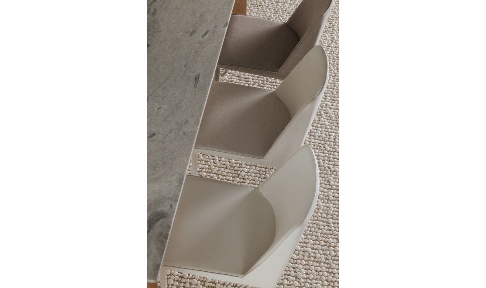 NORA DINING CHAIR- SET OF TWO WHITE - Image 2