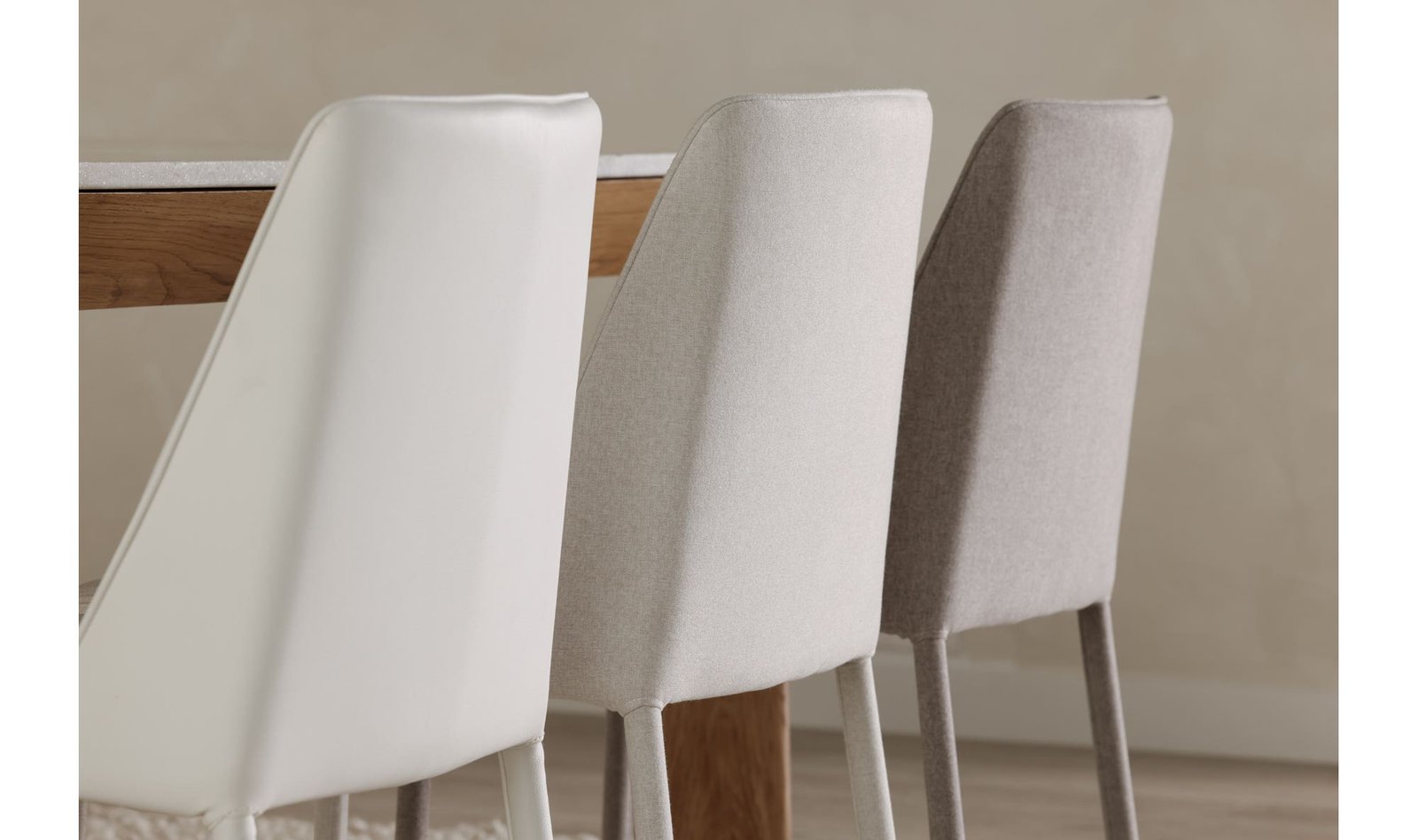 NORA DINING CHAIR- SET OF TWO WHITE - Image 4