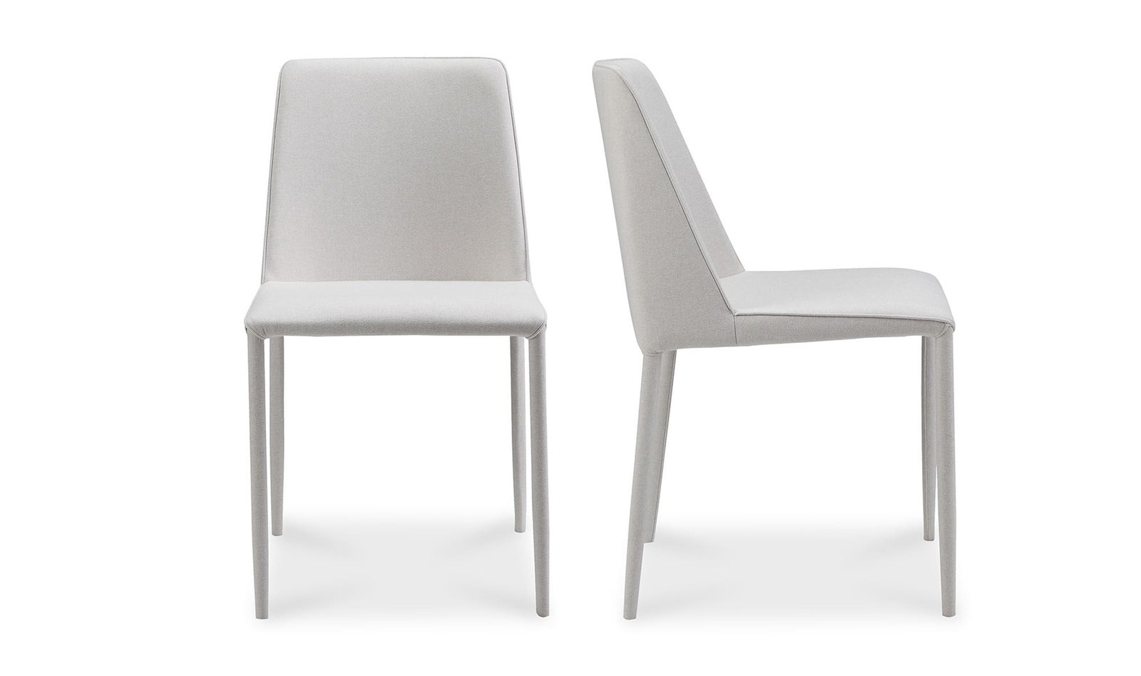 NORA DINING CHAIR- SET OF TWO WHITE - Image 5