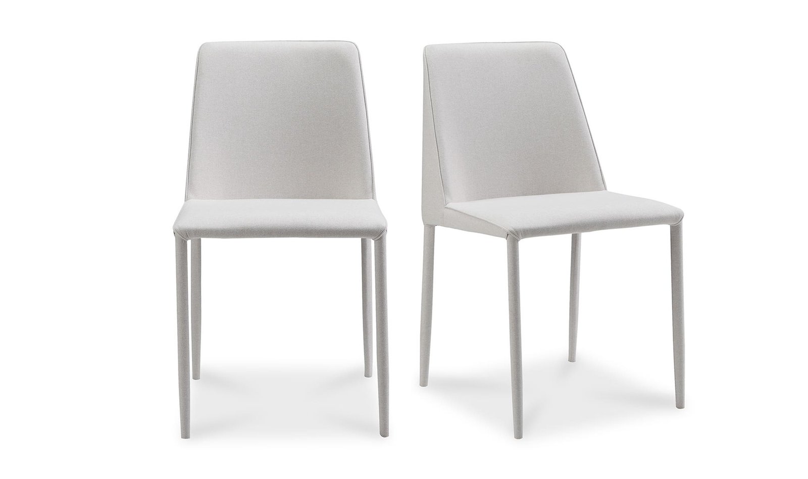 NORA DINING CHAIR- SET OF TWO WHITE