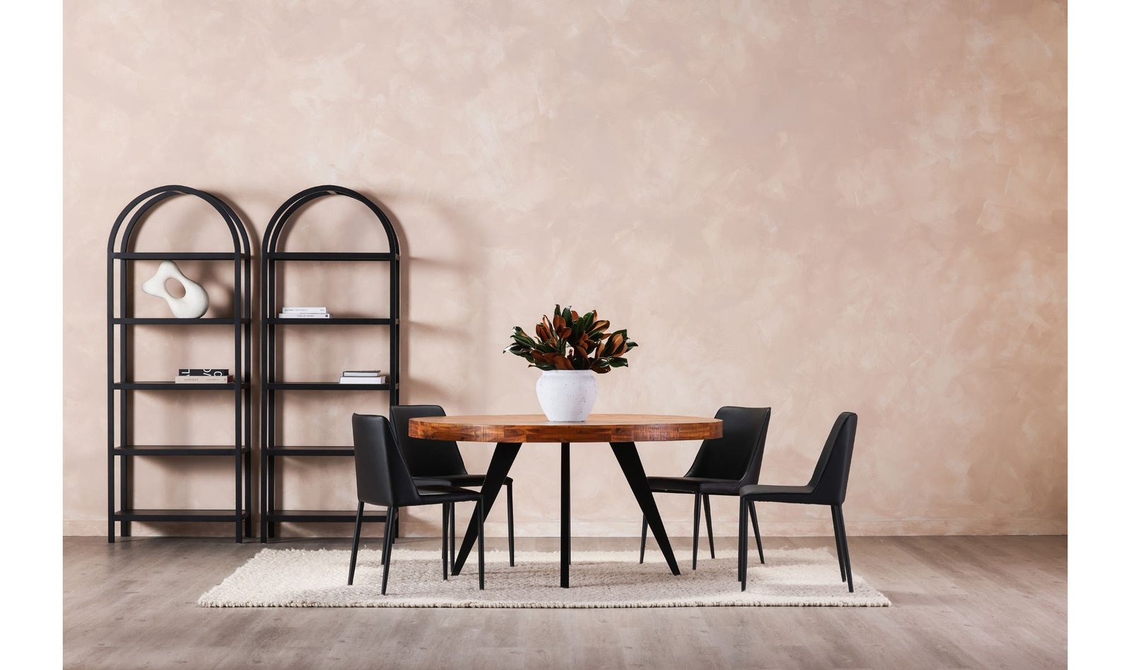 NORA DINING CHAIR- SET OF TWO BLACK - Image 2