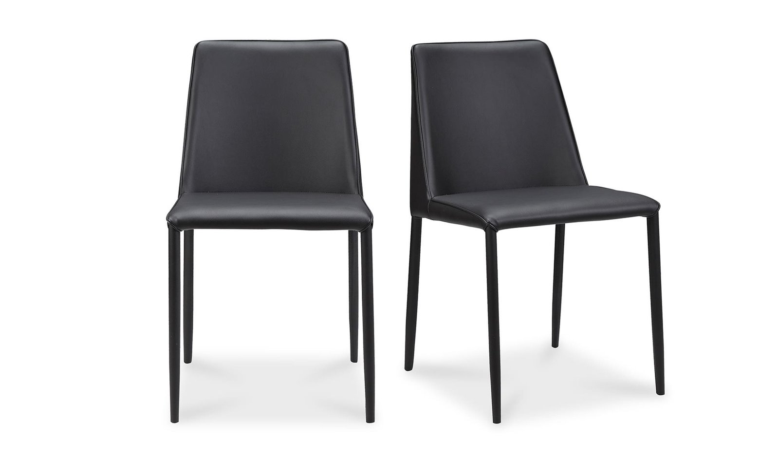 NORA DINING CHAIR- SET OF TWO BLACK - Image 3
