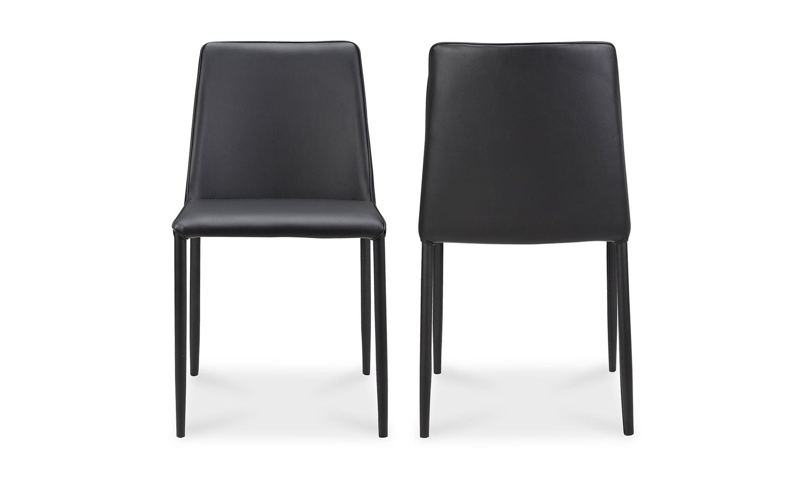 NORA DINING CHAIR- SET OF TWO BLACK
