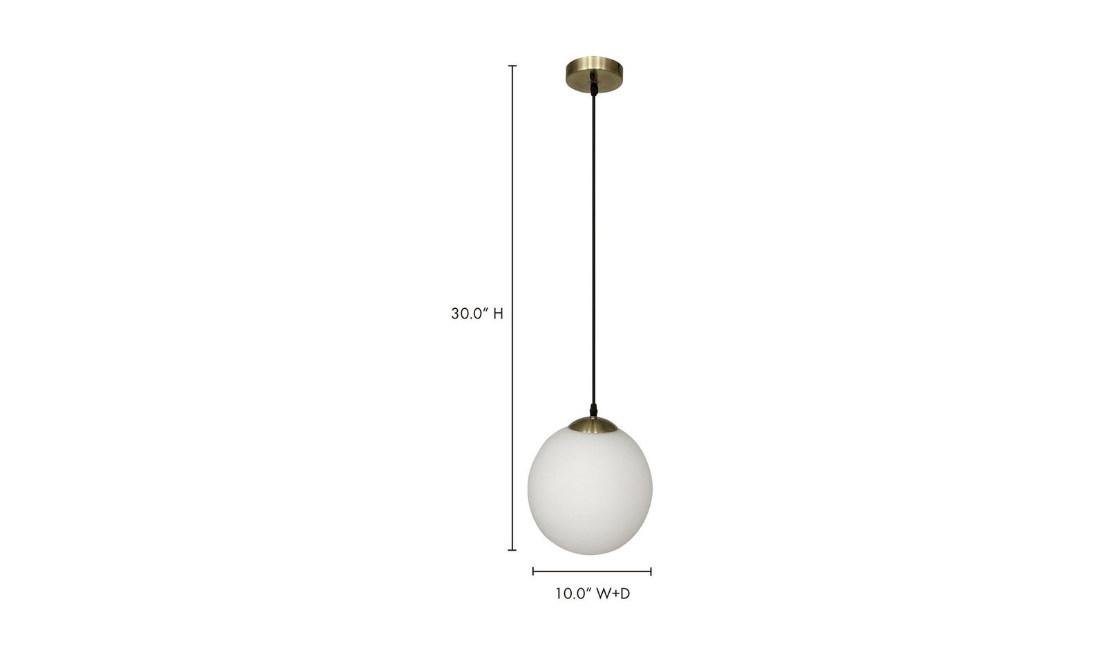 SOL PENDANT LIGHT ANTIQUE BRASS - Image 4