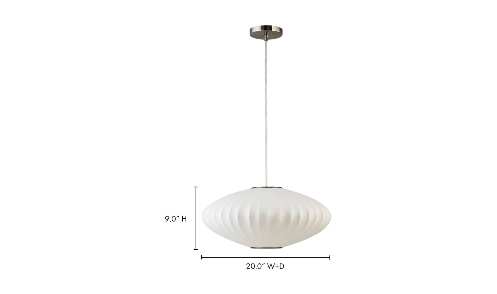 LYS PENDANT LIGHT SILVER WHITE - Image 4