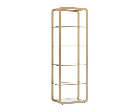 Ambretta Bookcase - Small Gold