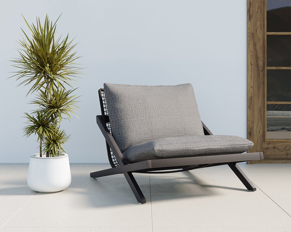 Bari Lounge Chair - Charcoal Gracebay Grey - Image 5