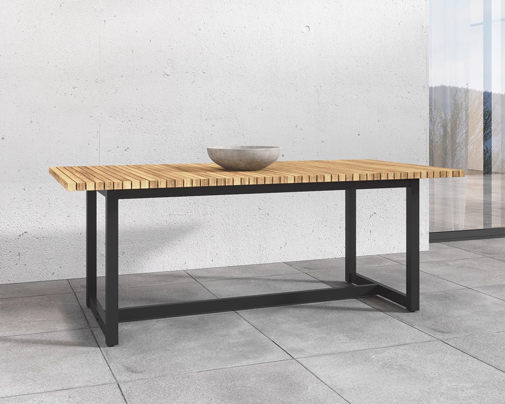 Geneve Extension Dining Table - 83" - 107" Natural - Image 9