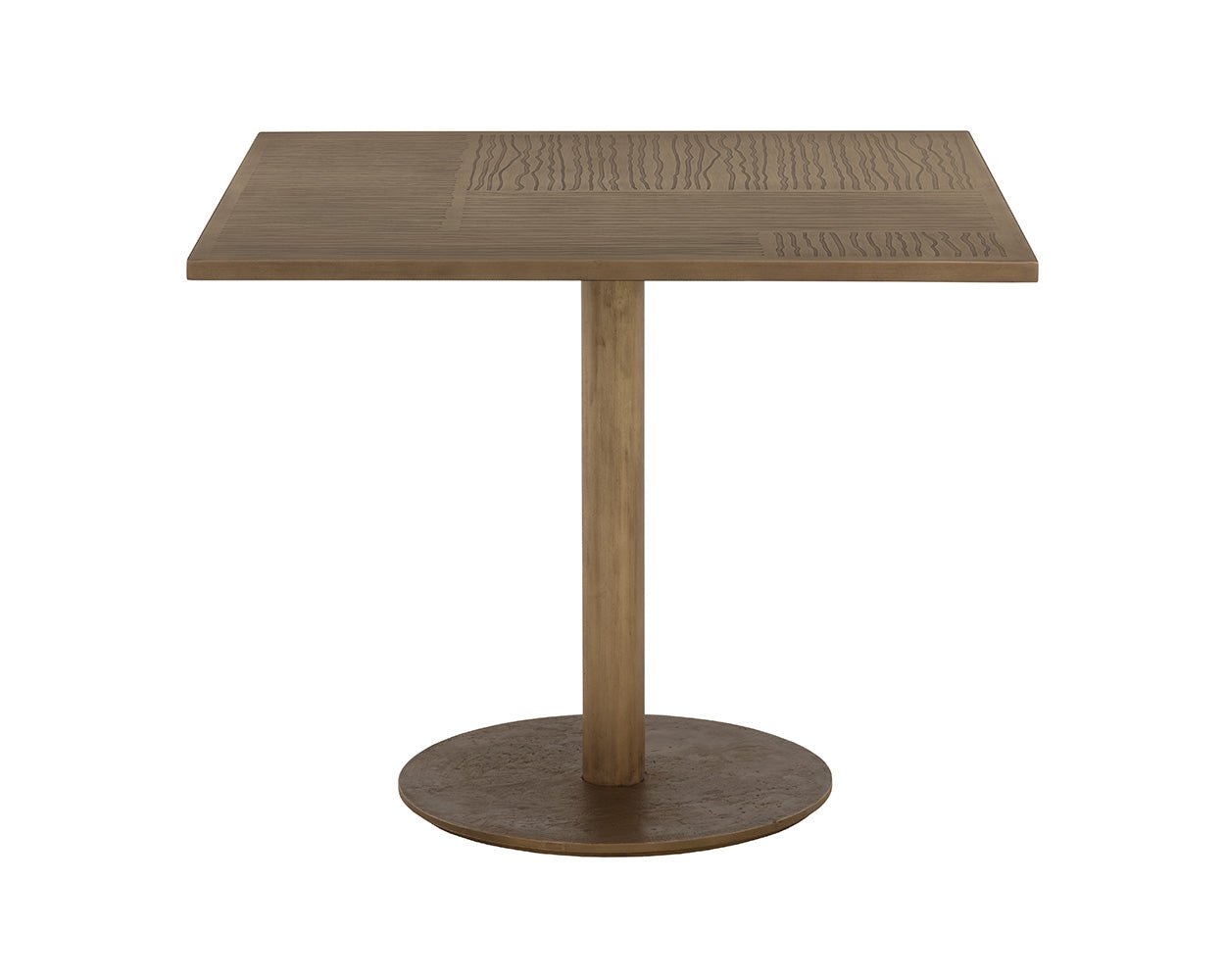 Corina Bistro Table - 36" Antique Brass - Image 3