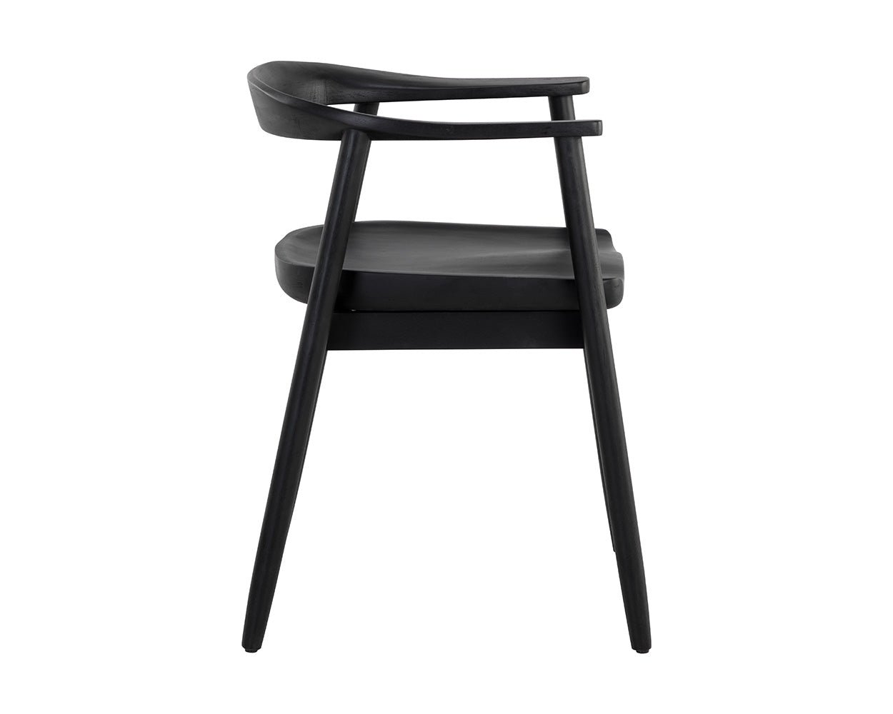 Jeremy Dining Armchair - Black Black - Image 3