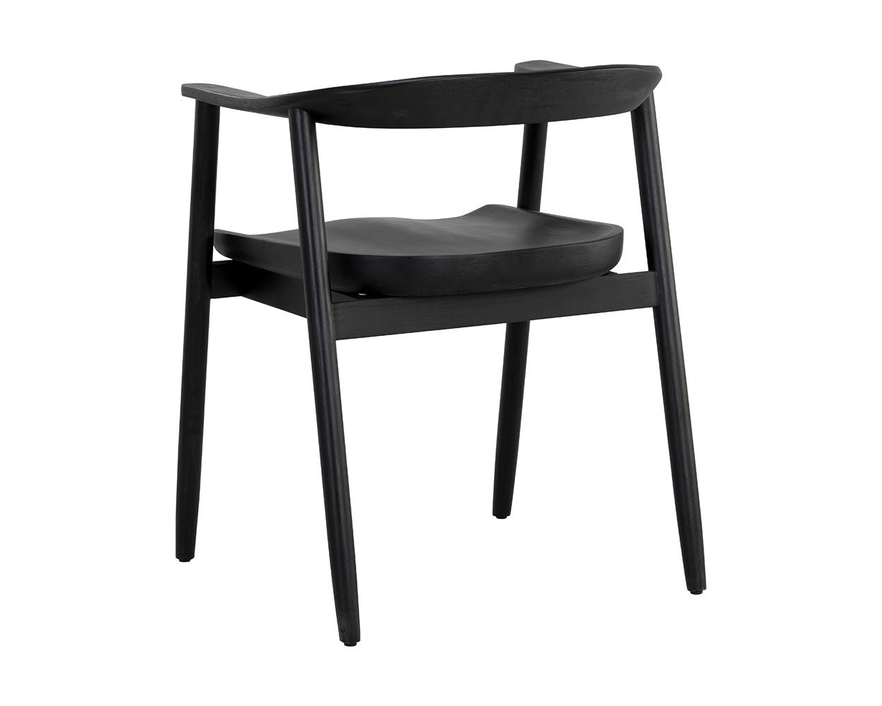 Jeremy Dining Armchair - Black Black - Image 4