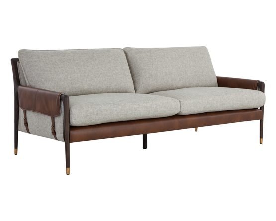 Mauti Sofa Vault Fog / Bravo Cognac