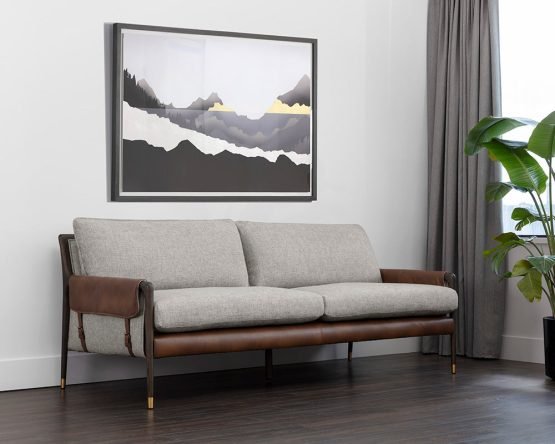 Mauti Sofa Vault Fog / Bravo Cognac - Image 4