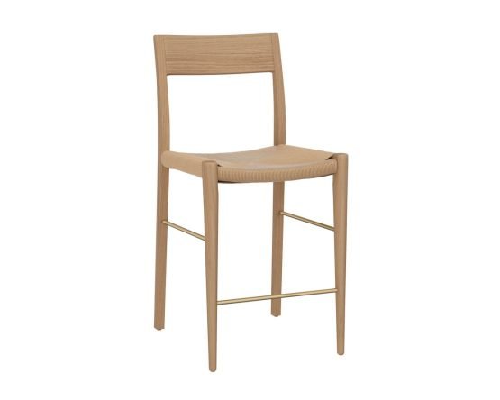 Bondi Counter Stool - Light Oak Natural