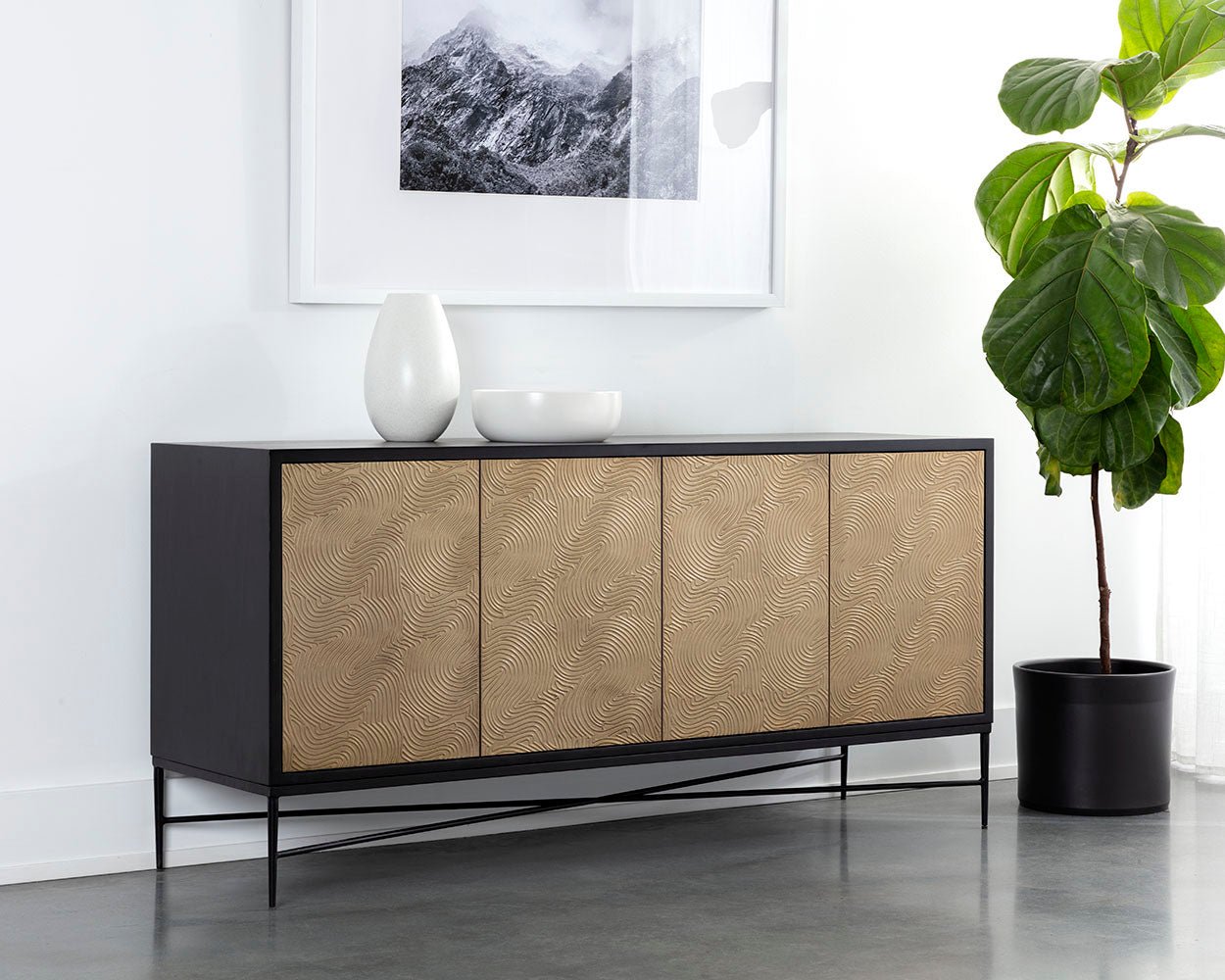 Algarve Sideboard Champagne Gold - Image 5