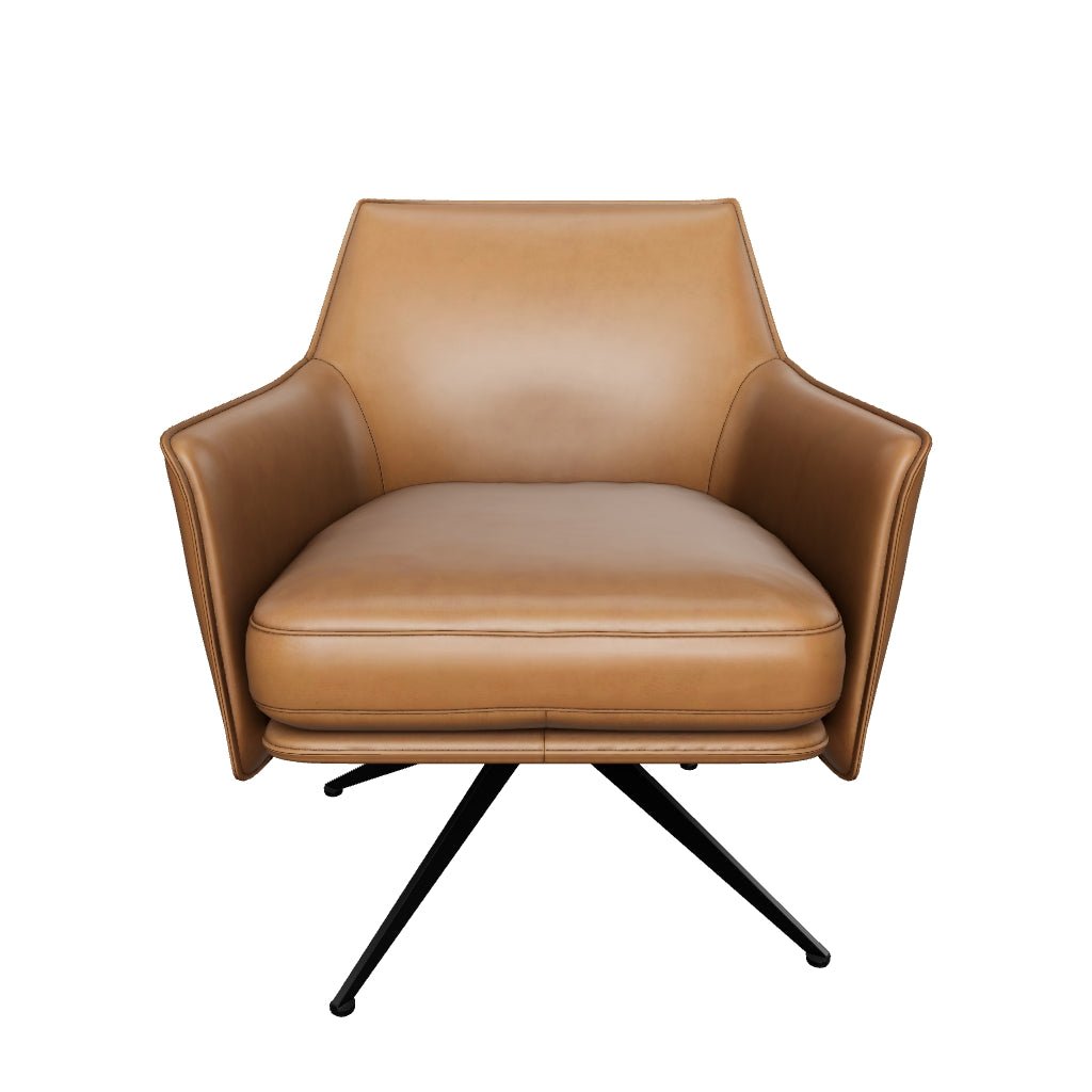 Crosby Swivel Lounge Chair Missouri Cognac - Image 11
