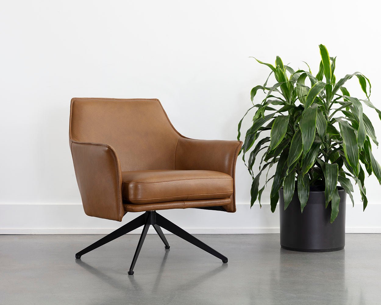 Crosby Swivel Lounge Chair Missouri Cognac - Image 5