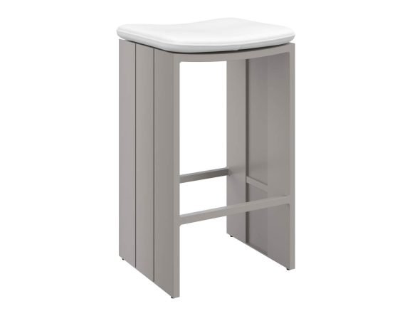 Verin Barstool - Greige Stinson White