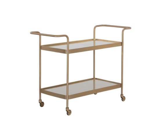 Durva Bar Cart Gold - Image 2