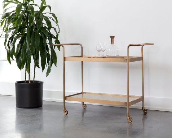 Durva Bar Cart Gold - Image 6