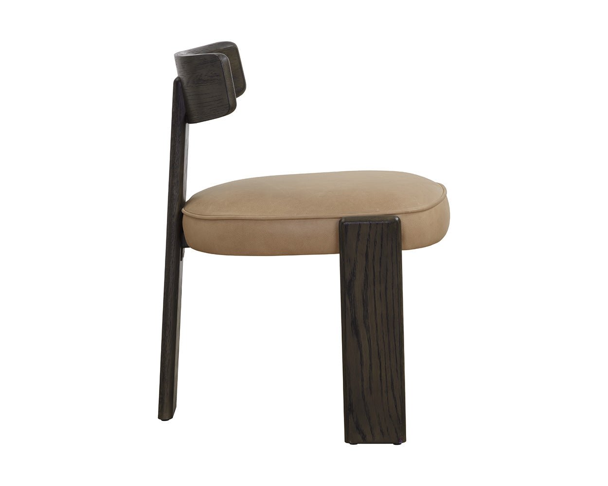 Horton Dining Chair - Dark Brown Sahara Sand - Image 3