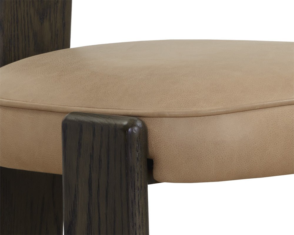 Horton Dining Chair - Dark Brown Sahara Sand - Image 5