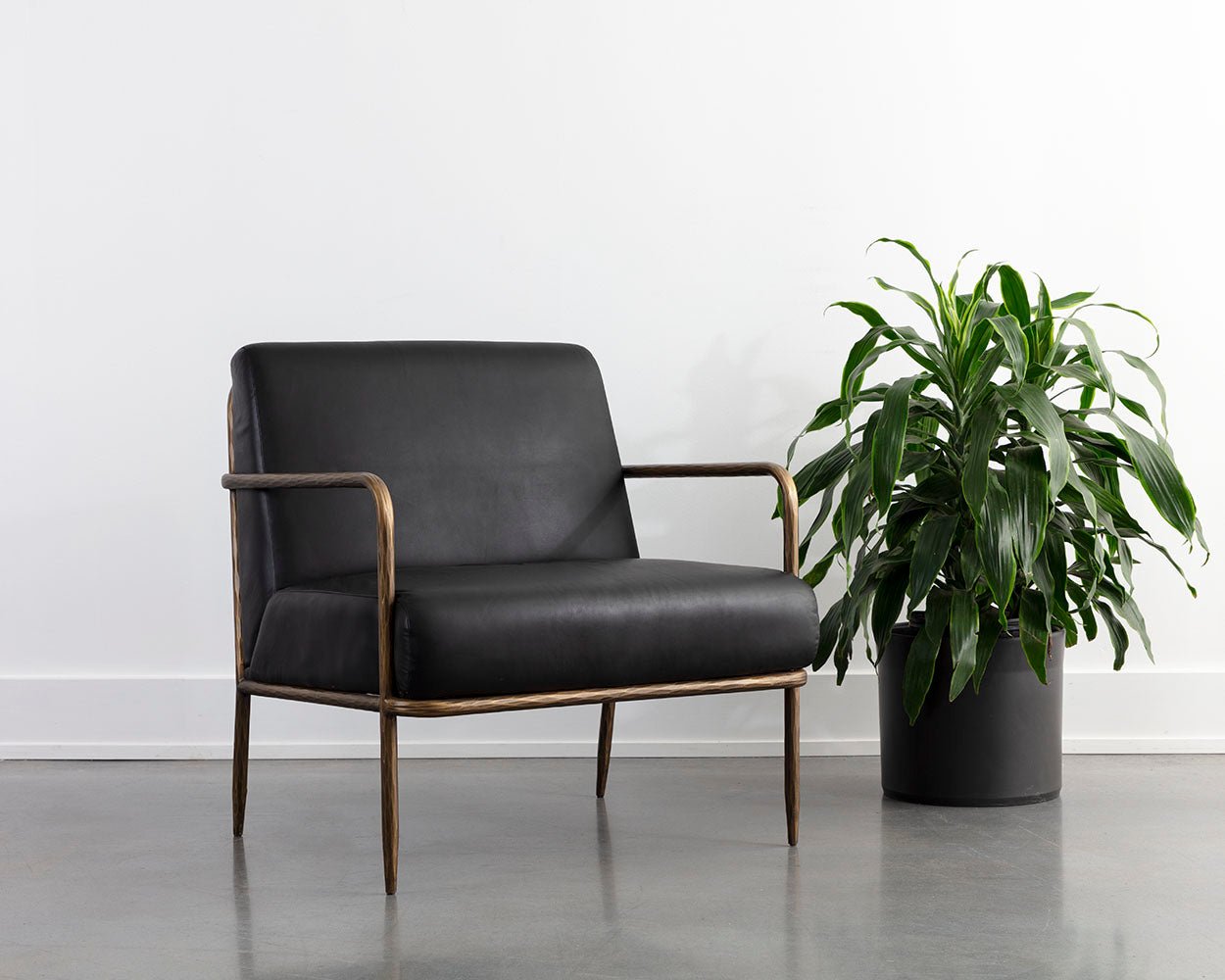 Lathan Lounge Chair Charcoal Black - Image 5