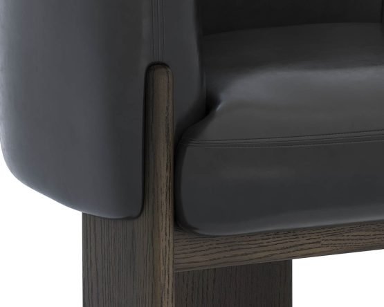 Trine Lounge Chair - Dark Brown Vintage Black Night - Image 6