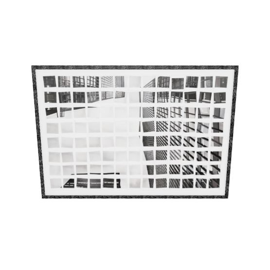 Picture In Polaroids - 50" X 35" - Black Frame Grey - Image 5