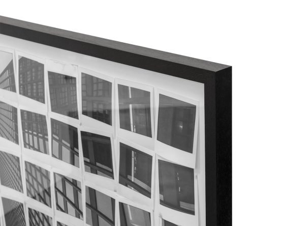 Picture In Polaroids - 50" X 35" - Black Frame Grey - Image 2