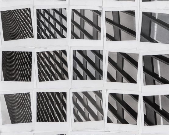 Picture In Polaroids - 50" X 35" - Black Frame Grey - Image 3