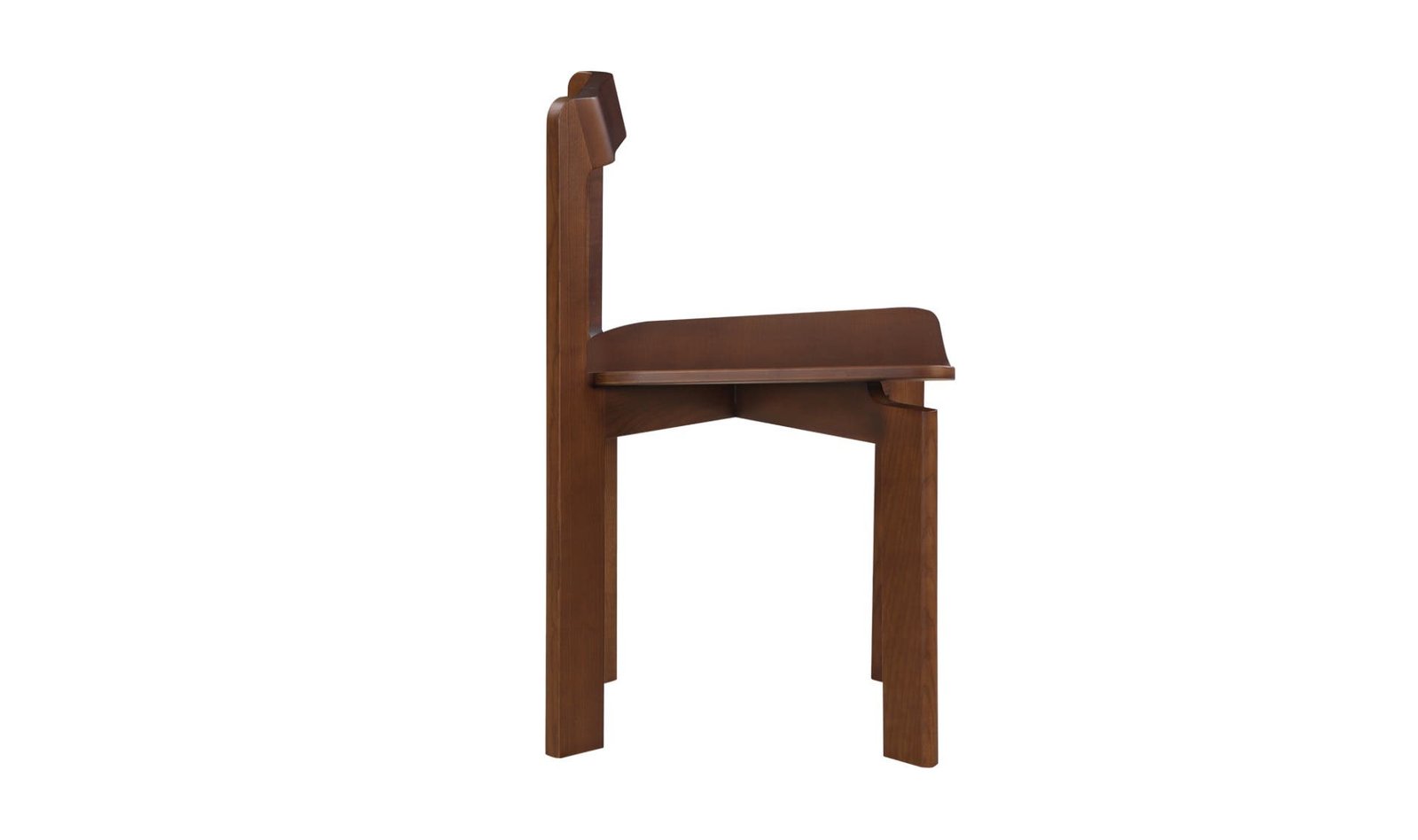 DAIFUKU DINING CHAIR BROWN ? SET OF TWO WALNUT STAINED ASH - Image 5