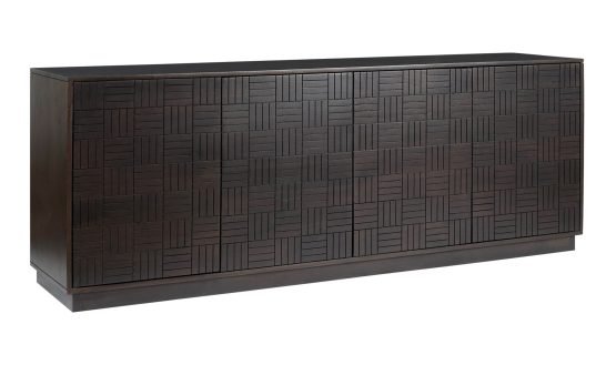 DENMAN 4 DOOR SIDEBOARD DARK BROWN - Image 5