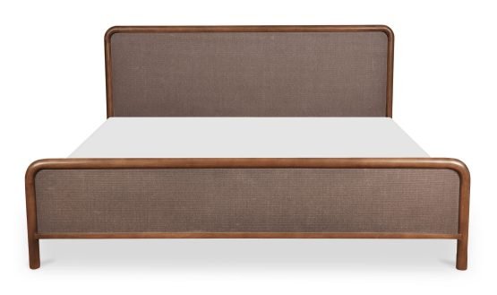 RYE KING BED WARM BROWN