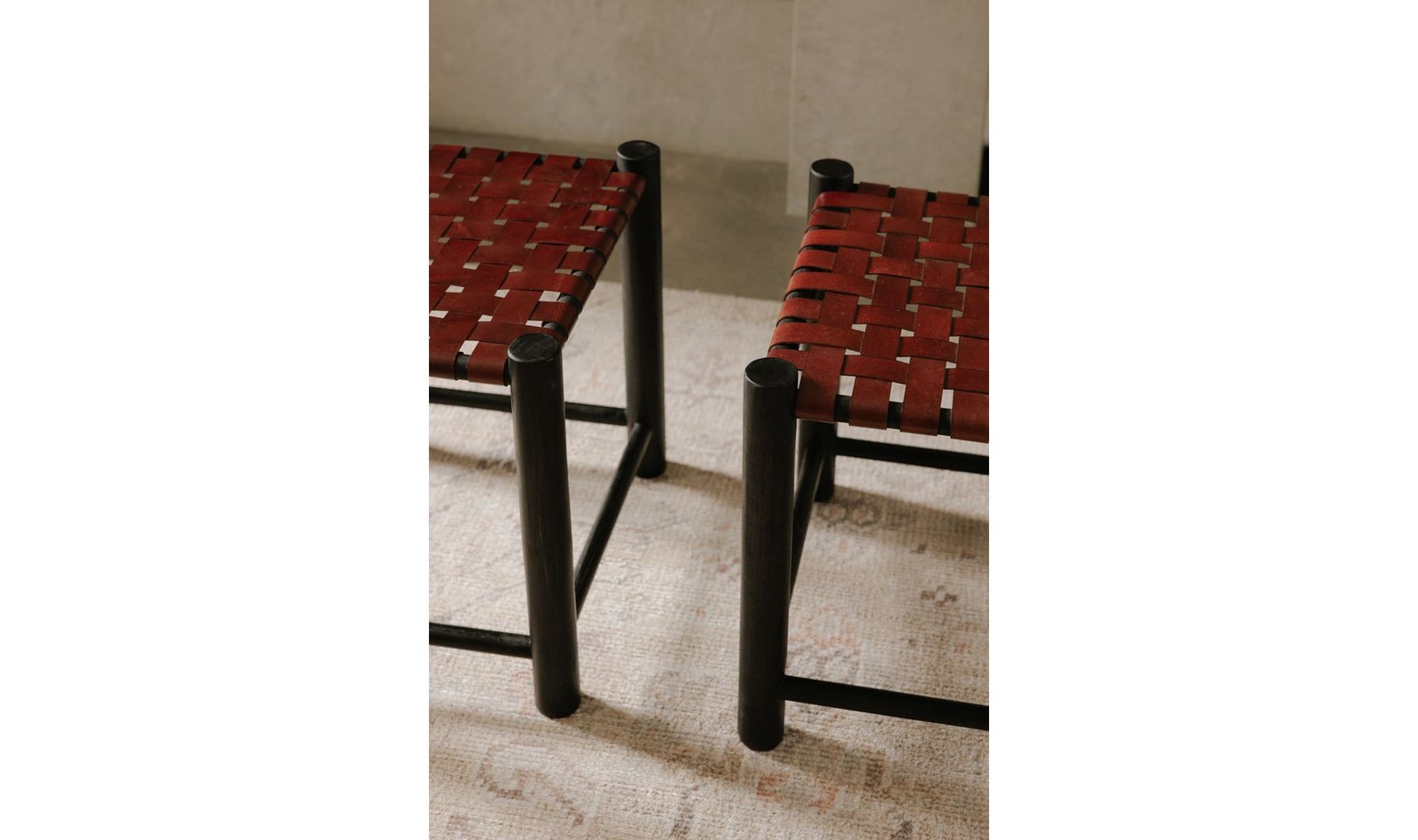 SELBY STOOL BURGUNDY - Image 3